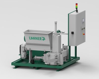 Presse à briquette de copeaux métalliques - LB series - Lanner Anlagenbau - pour boue de meulage / automatique