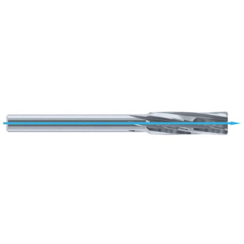 Alésoir monobloc - POLY 4005-TC series - DIXI Polytool - en carbure / à grande précision