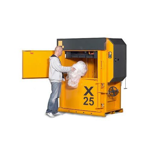 Presse à balles pour carton - X25 - Bramidan Balers - pour plastique / verticale / à chargement frontal