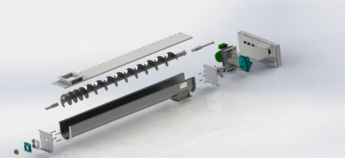 Convoyeur à vis - Syntron Material Handling - horizontal / vertical / incliné