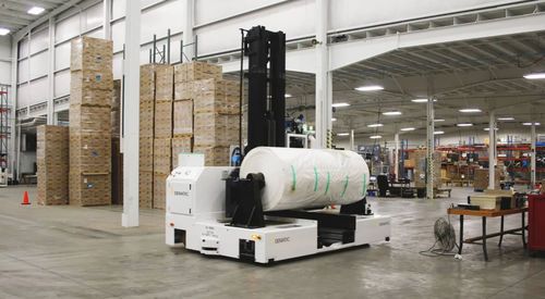 AGV de manutention - DEMATIC - de transfert / de transport / pour rouleau de papier