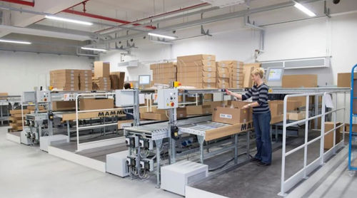 Poste de travail industriel - DEMATIC - ergonomique