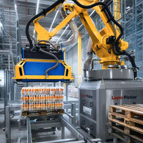 Palettiseur et dépalettiseur robotisé - AMCAP - DEMATIC - couche par couche / pour palettes / de caisse