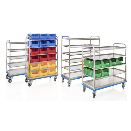 Chariot d'atelier - G®-ORG E 2801 - Gmöhling Transportgeräte GmbH - aluminium / à étagères / polyvalent