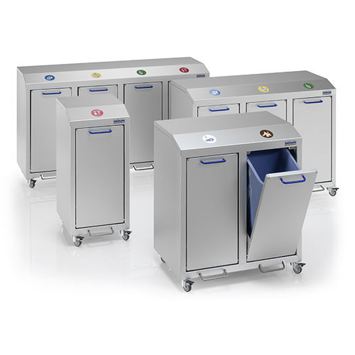 Poubelle en aluminium - G®-COLLECT X 2001 series - Gmöhling Transportgeräte GmbH - pour déchets urbains / pour déchets ménagers / pour papier