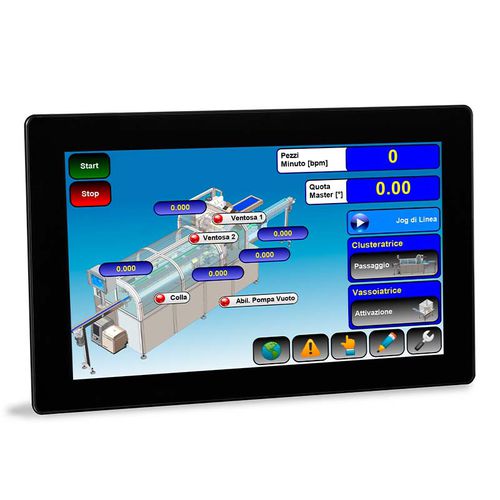 Interface homme-machine à écran tactile capacitif - CO15-W - Sipro srl - encastrable / 1920 x 1080 / Full HD