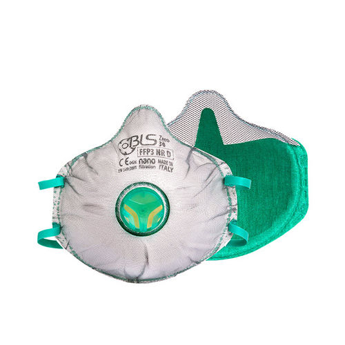 Masque de protection jetable - ZERO series - B.L.S. S.r.l. - FFP3 / en forme de coque / à charbon actif