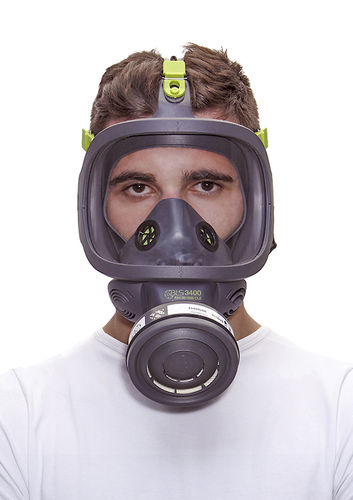 Masque de protection masque complet - 3000 Universal series - B.L.S. S.r.l. - à cartouche / mono-filtre / à raccord à vis