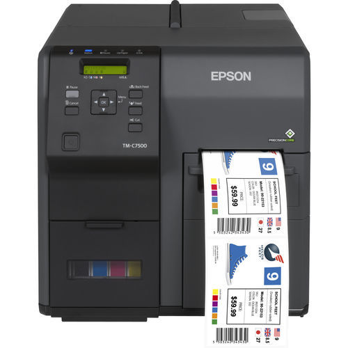 Imprimante d'étiquette à jet d'encre - ColorWorks C7500 series - EPSON Europe - de bureau / pour applications industrielles
