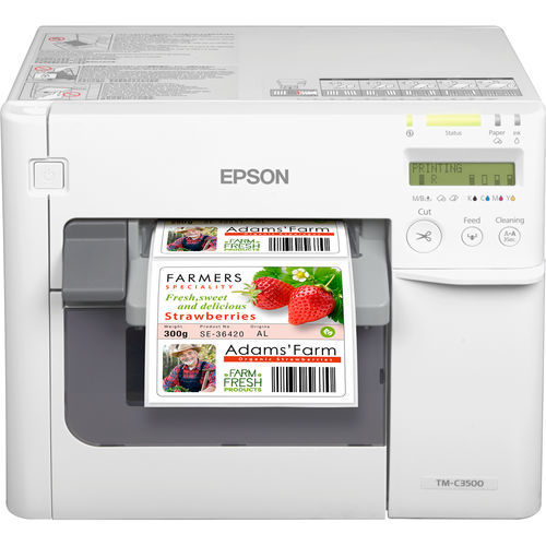 Imprimante d'étiquette à jet d'encre - ColorWorks C3500 - EPSON Europe - de bureau
