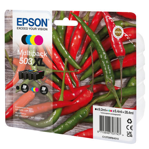 Encre magenta - 503XL - EPSON Europe - jaune / noire / bleue