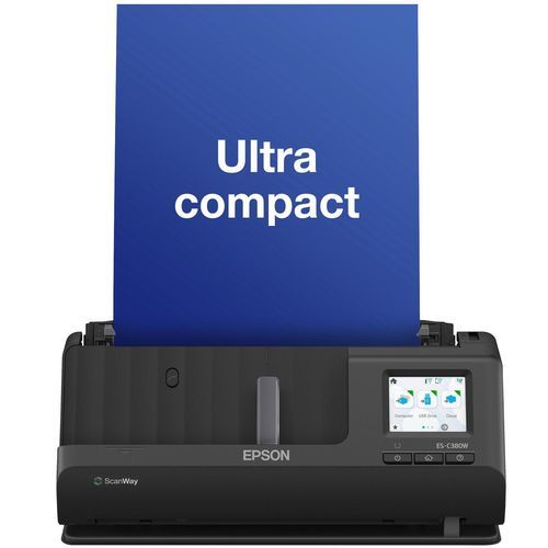 Numériseur de documents tactile - ES-C380W - EPSON Europe - couleur / sans fil / compact