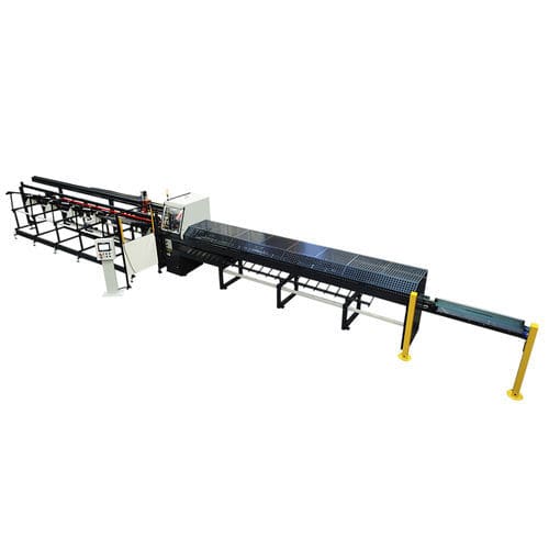 Ligne de découpe à lame - OMP - pour PVC / pour tubes en matière plastique / de profilés