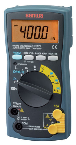 Multimètre numérique - CD772 - Sanwa Electric Instrument - portable / 1000 V / CAT III