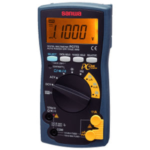 Multimètre numérique - PC773 - Sanwa Electric Instrument - portable / 1000 V / 11 A