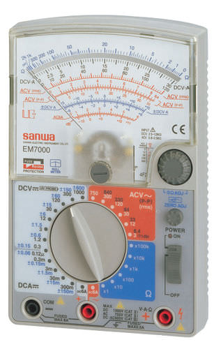 Multimètre analogique - EM7000 - Sanwa Electric Instrument - portable / 1000 V / industriel
