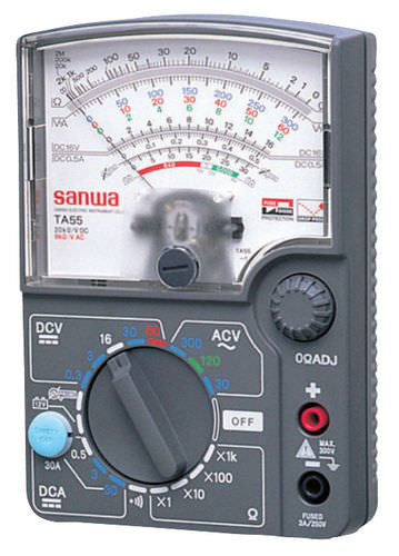 Multimètre analogique - TA55 - Sanwa Electric Instrument - portable / 30 A / industriel