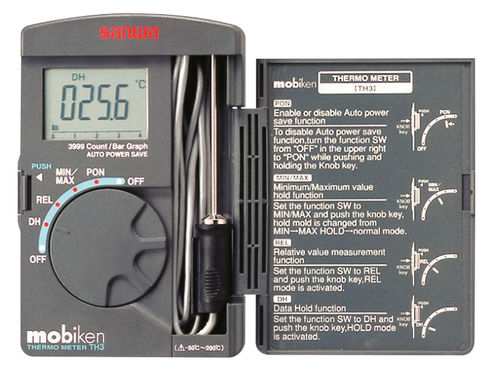 Thermomètre à sonde - TH3 - Sanwa Electric Instrument - numérique / portable / industriel