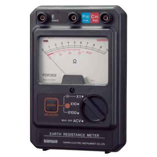 Testeur de résistance de terre - PDR302 - Sanwa Electric Instrument - de masse / de détecteur / analogique