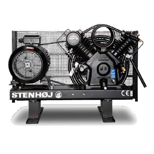 Compresseur à piston - H series - STENHØJ - d'air / à moteur électrique / stationnaire