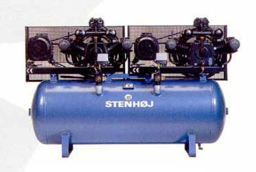 Compresseur à piston - KA series - STENHØJ - d'air / à moteur électrique / stationnaire