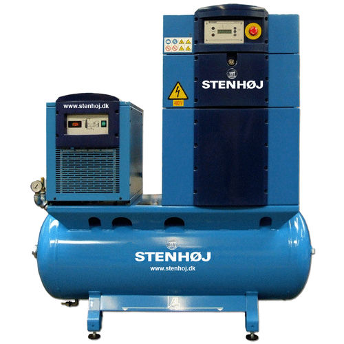 Compresseur à vis - AP07A - AP11A / SR07-AP-A / SR11-AP-A - STENHØJ - d'air / à moteur électrique / stationnaire