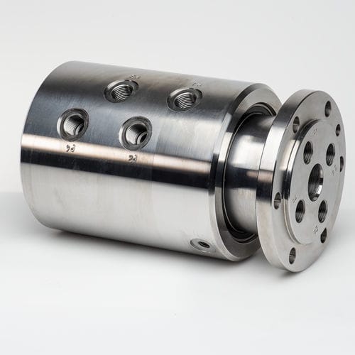 Raccord tournant pour eau - 366000005E - SCHLEIFRING GmbH - pour air / 4 passages / en acier inoxydable