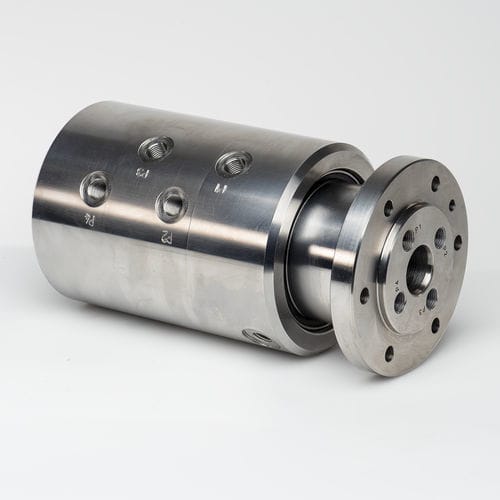Raccord tournant pour eau - 366000002E - SCHLEIFRING GmbH - pour air / 4 passages / en acier inoxydable