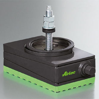 Pied de machine - 2012.1-VRKCV series - AirLoc AG - en élastomère / antivibration / fixe