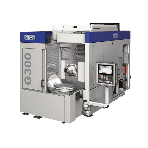 Centre d'usinage CNC 3 axes - G300 - GROB-WERKE - horizontal / pour aluminium / à table rotative inclinable