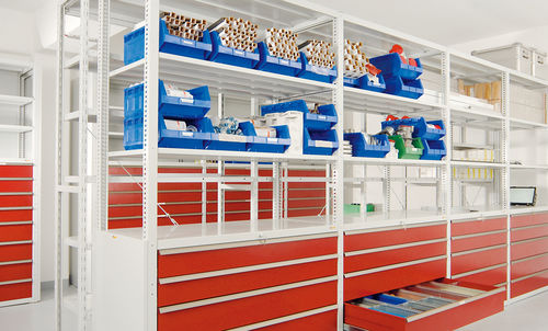 Étagère de stockage - 00.02.20 series - LOKOMA - avec tiroirs modulaires