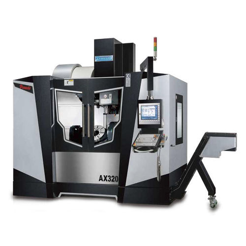 Centre d'usinage CNC 5 axes - AX320  - PINNACLE Machine Tool Co., Ltd. - vertical / à table rotative inclinable / 24 outils