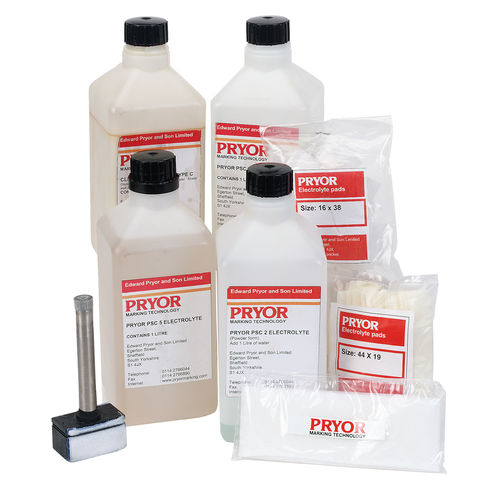Électrolyte pour marquage électrochimique - Pryor Marking Technology