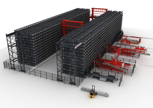 Magasin automatique vertical - Honeycomb - Remmert GmbH - horizontal / pour tôle / pour profilés
