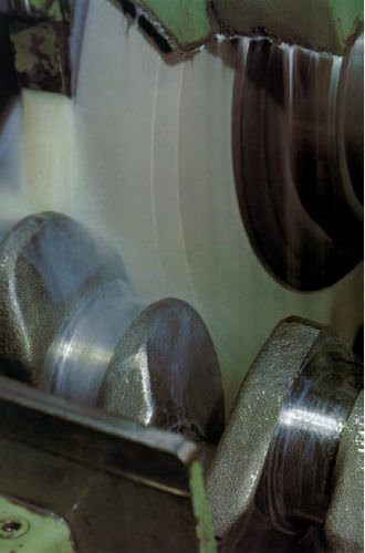 Meule de traitement de surface - Weiler Abrasives - cylindrique / pour vilebrequins