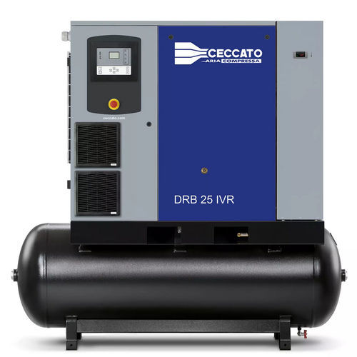 Compresseur à vis - DRB 20 - 35 HP IVR series - Ceccato Aria Compressa - d'air / électrique / stationnaire