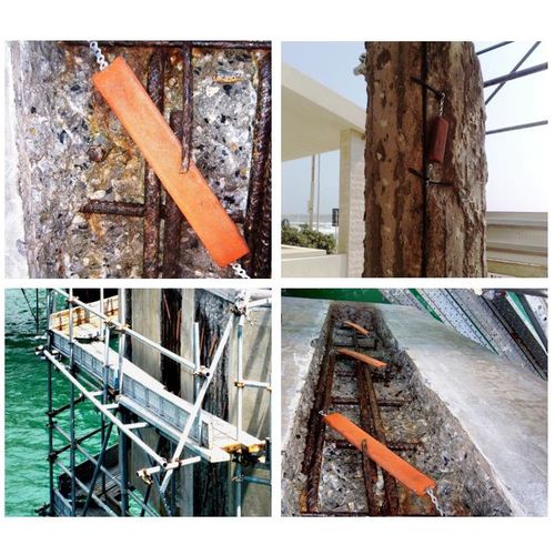 Anode galvanique en zinc - GSC SuperAnode - Metalnastri - pour béton armé