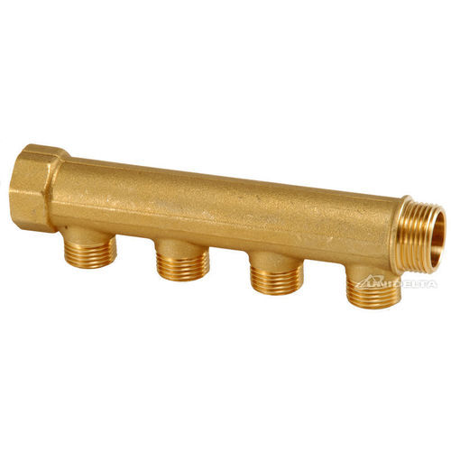 Manifold 4 voies - 4099 series - Unidelta S.p.A. - en laiton / pour applications haute température / de répartition