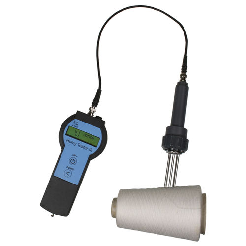 Humidimètre pour textiles - DHT-3 - Hans Schmidt & Co - par mesure de conductivité / avec afficheur numérique / portable