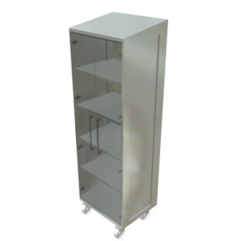 Armoire de stockage - JG0654 series - Palbam Class - à roulettes / à étagères / à portes vitrées