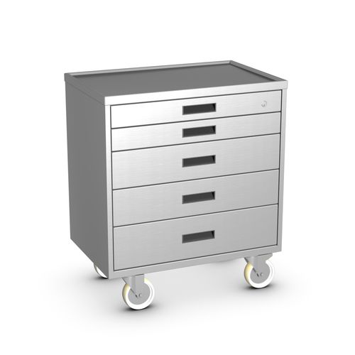 Chariot de stockage - CT07 series - Palbam Class - en acier inoxydable / à tiroir / porte-outils