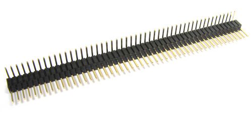 Barrette de contact mâle - 1.27 - 2.54 mm | CRIMPFLEX® - Nicomatic - à une rangée / avec contacts en or / 1,27 mm (0.050")
