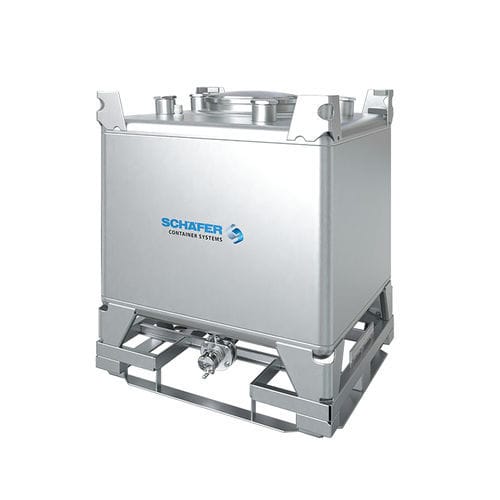 Conteneur IBC en inox - Skid BTU series  - SCHÄFER Container Systems - pour liquides / de produit chimique / pour aliments