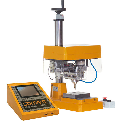 Machine de marquage par micro-percussion - S33XL - SOMAUT S.r.l. - de métal / de paillasse / pour pièces cylindriques