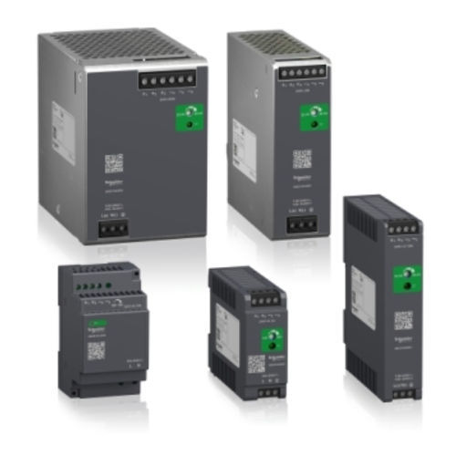 Alimentation électrique sur rail DIN - AB series  - Schneider Electric - AC/DC / régulée / à deux sorties