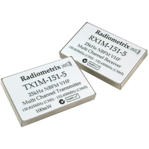 Récepteur radio - RX1M series - Radiometrix - numérique / de radiotélémesure / industriel