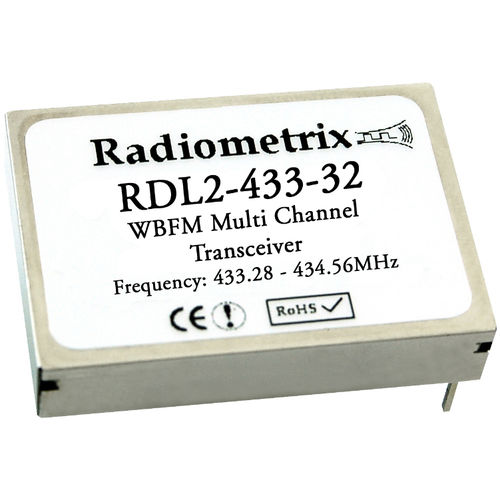 Module émetteur-récepteur FM - RDL2 - Radiometrix - UHF / de télémesure / de surveillance
