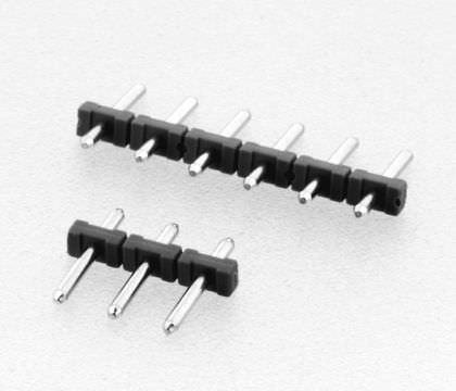 Barrette de contact mâle - 300 V, 10 A, 5 mm | 823 series  - W+P PRODUCTS - à une rangée / à insérer / 5,00 mm (0.197")