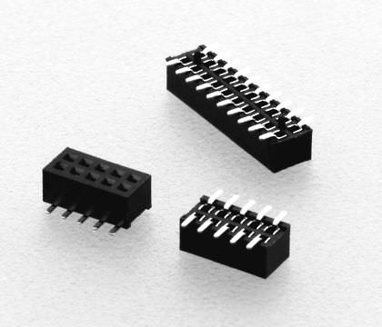 Barrette de contact femelle - 1 A, 1 mm | 7091 series  - W+P PRODUCTS - à deux rangées / avec contacts en or / 1,00 mm (0.039")