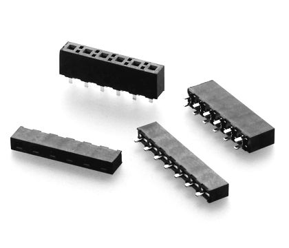 Barrette de contact femelle - 7.9 A, 5.08 mm | 395 - 396 series  - W+P PRODUCTS - à une rangée / CMS / 5,08 mm (0.200")